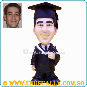 Custom 3D Caricature Graduation Figurine